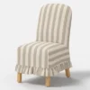 Replacement Ruffled Slipcover Only For Rounded Back Dining Chair - Threshold™ -Whalen Furniture GUEST 36ca78f1 b5ad 4e5d a16e 7c6161453ffe