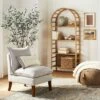 72" Holladay Curved Wooden Bookcase - Threshold™ Designed With Studio McGee -Whalen Furniture GUEST 36cf8426 d595 4723 a170 a967bfc097f3