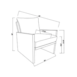 Duchesne Wood Accent Chair With Upholstered Seat And Back Cream - Threshold™ Designed With Studio McGee -Whalen Furniture GUEST 3a353703 f817 4727 9d6d 17a0d88a2123