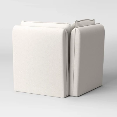 Haven French Seam Modular Sectional Sofa Cream (Corner Piece) - Threshold™ 5 Haven French Seam Modular Sectional Sofa Cream (Corner Piece) - Threshold™ - Image 3