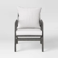 2pc Granby Padded Wicker Outdoor Patio Chairs, Club Chairs Gray - Threshold™ -Whalen Furniture GUEST 3ba891a6 622d 4fa9 823b 94a0435a9913