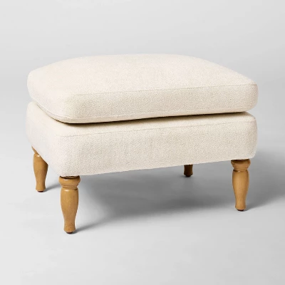 Kauri Upholstered Ottoman Natural - Threshold™ Designed With Studio McGee 3 Kauri Upholstered Ottoman Natural - Threshold™ Designed With Studio McGee