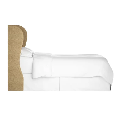 Tufted Woven Upholstered Wingback Headboard - Skyline Furniture 4 Tufted Woven Upholstered Wingback Headboard - Skyline Furniture - Image 2