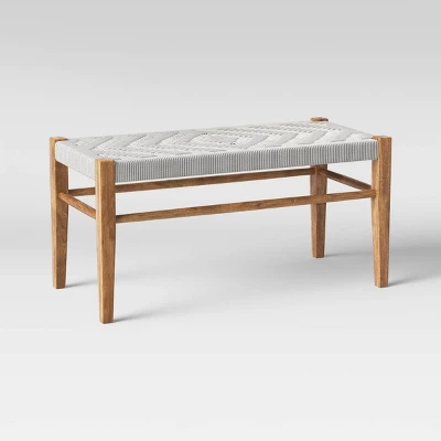 Lumarco Woven Bench Natural - Threshold™ 4 Lumarco Woven Bench Natural - Threshold™ - Image 2
