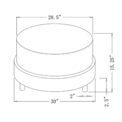 Wilmington Upholstered Round Ottoman - Threshold™ Designed With Studio McGee -Whalen Furniture GUEST 3f6db74d 2bd4 48b0 b8fe aa2b70f9f756