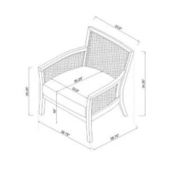 Laconia Caned Accent Chair Beige - Threshold™ -Whalen Furniture GUEST 42d58842 be56 4bf4 b041 79bd4ed50b40