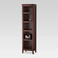 72" Carson Narrow Bookcase - Threshold -Whalen Furniture GUEST 45446ef2 d321 4ab6 8159 8d319cd50c53