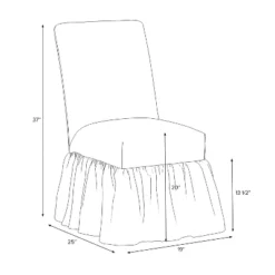 Ruffled Slipcover Dining Chair - Threshold™ Designed With Studio McGee -Whalen Furniture GUEST 471fd9a3 06af 4d12 8c95 3ceb07bc0c5f