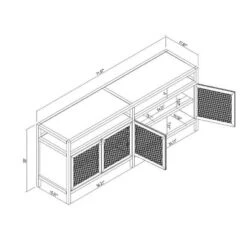 Springville Caned Door TV Stand - Threshold™ Designed With Studio McGee -Whalen Furniture GUEST 4767db1b 9dbf 4d97 9af5 725f225f4811