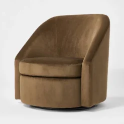 Slope Arm Swivel Chair Velvet - Threshold™ Designed With Studio McGee -Whalen Furniture GUEST 47ae5e38 0ed9 45fc 91bd 246e072ac65c