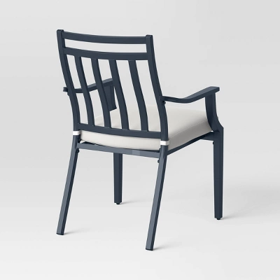 Fairmont 2pk Stationary Patio Dining Chairs, Outdoor Furniture - Linen - Threshold™ 4 Fairmont 2pk Stationary Patio Dining Chairs, Outdoor Furniture - Linen - Threshold™ - Image 2