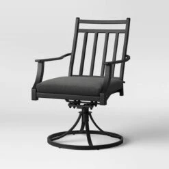 Fairmont 2pk Metal Patio Swivel Rocking Dining Chair - Threshold -Whalen Furniture GUEST 489feeff bb6b 4800 99eb c38e42665990