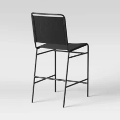 Ward Sling Metal Counter Height Barstool Black Faux Leather - Threshold™ -Whalen Furniture GUEST 4921beb0 795b 40dd be15 497e4aee32b5