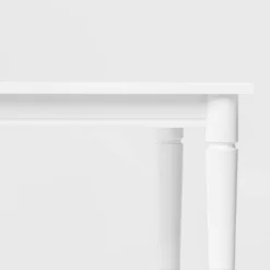 72" Cambridge Farmhouse Fully Painted Turned Leg Rectangular Dining Table White - Threshold™ -Whalen Furniture GUEST 49e593b1 6ab9 440a be2f 8e2eaccaf10d