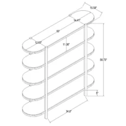 57" Portola Hills 5 Shelf Horizontal Bookcase - Threshold™ Designed With Studio McGee -Whalen Furniture GUEST 4a1c7b50 180c 4afa a05b f287b4db2a71