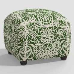 Poppy Ottoman In Damask - Skyline Furniture -Whalen Furniture GUEST 4b8b4ed1 8a13 4fb4 a09f 3532b0c02365