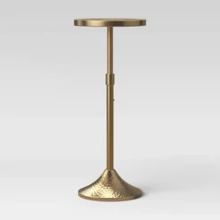 Lasker Patina Brass Drink Table Brass - Threshold™ -Whalen Furniture GUEST 4ce6a8a2 ec0a 4ff8 a987 c943a4d32ee3