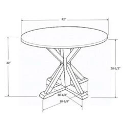 42" Litchfield Round Dining Table - Threshold™ -Whalen Furniture GUEST 4e260b1e e098 4c94 aa81 80d76669bb73