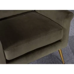 Carmine Luxe Arm Accent Chair With Brass Legs - Threshold™ -Whalen Furniture GUEST 4ebe12f2 b633 4ea5 be08 63a430079295