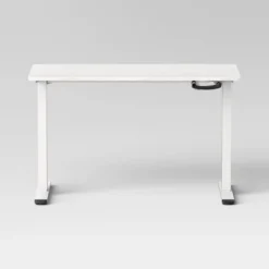 Loring Manual Height Adjustable Standing Desk White - Threshold™ -Whalen Furniture GUEST 4f840144 05a6 416d 93f1 e108539a68e1