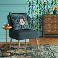 Catalana Round Figural Metal Drink Table Brass - Threshold™