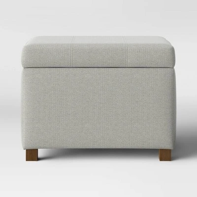 Essex Single Storage Ottoman - Threshold™ 8 Essex Single Storage Ottoman - Threshold™ - Image 6