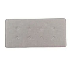 Shelton Tufted Top Storage Ottoman - Gray - Threshold™: Upholstered Rectangular Furniture With Lid -Whalen Furniture GUEST 531fb74a 8194 4466 a876 1c7cffa815ac