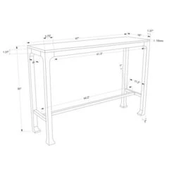 Belmont Shore Curved Foot Console Table Natural - Threshold™ Designed With Studio McGee Assembly Required -Whalen Furniture GUEST 53d7fc2b 7c70 4352 8409 bb87d790dfd8