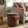 Swivel Storage Ottoman Brown - Threshold™ Designed With Studio McGee -Whalen Furniture GUEST 5460a609 d54f 4001 97c5 26a82db975cf