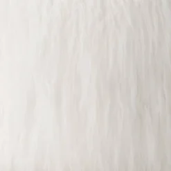 Holley Mongolian Fur/Wood Ottoman Cream - Threshold™: Padded, No Assembly, Plywood Frame -Whalen Furniture GUEST 5468e02d de98 47c9 8b3f 6e469b083b13