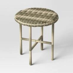 Tucker Wicker Patio Accent Table - Threshold™ Designed With Studio McGee -Whalen Furniture GUEST 5511941c 2344 4676 9d6b 6c21212f6fab