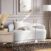 Lupine Curved Loveseat Cream Boucle - Threshold™ -Whalen Furniture GUEST 553e60c7 5a6f 46e0 8487 d243a81fe39f