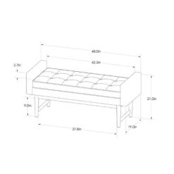 Verken Mid Century Modern Settee Bench - Threshold™ -Whalen Furniture GUEST 55d19e28 11c4 43f4 9e3e 2403e25a998b