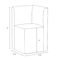Cora Dining Corner Chair - Threshold™ -Whalen Furniture GUEST 55fe889b 4291 48aa 81c8 c0cf55635777