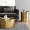 Manila Round Hammered Drum Coffee Table - Threshold™ -Whalen Furniture GUEST 568ccfd8 59e9 4ba8 887c 5a9700d30259