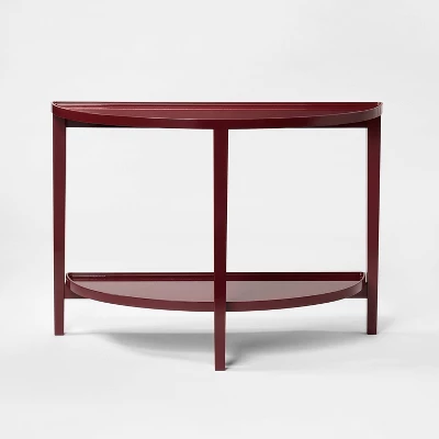 Console Table Lacquer Finish Dark Red - Threshold™ Designed With Studio McGee 4 Console Table Lacquer Finish Dark Red - Threshold™ Designed With Studio McGee - Image 2