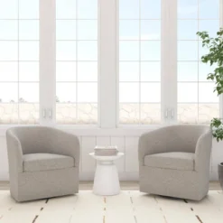 Rhea Swivel Chair In Boucle - Threshold™ -Whalen Furniture GUEST 58875f08 85a0 49da b3e7 15d4faae0835