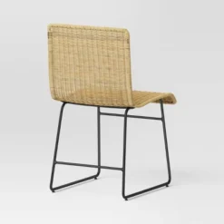 Chapin Modern Woven Dining Chair With Metal Legs Threshold - Threshold™ -Whalen Furniture GUEST 58887258 ecd5 4bfd b779 69deaa04d1e0