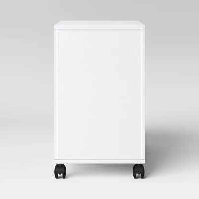 Loring Rolling Cabinet White - Threshold™: Mobile Office Furniture Set With Drawers 5 Loring Rolling Cabinet White - Threshold™: Mobile Office Furniture Set With Drawers - Image 3