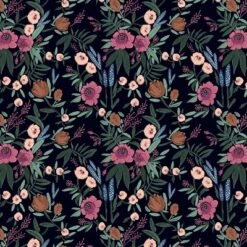 Geller Modern Counter Height Barstool In Botanical Grant Floral Ink - Threshold™ -Whalen Furniture GUEST 589f38b7 cc11 4281 a914 3cec9337f87c