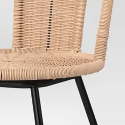 Olivine Rounded Back Woven Counter Height Barstool With Metal Legs Natural - Threshold™ 10 Olivine Rounded Back Woven Counter Height Barstool With Metal Legs Natural - Threshold™ -Whalen Furniture GUEST 5949886b 57d5 4406 a52b 22ed21a1051e