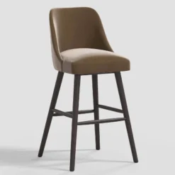 Geller Modern Counter Height Barstool In Shiny Velvet - Threshold™ -Whalen Furniture GUEST 5a7ab988 25df 4fbd a25b 21bd72fa1324