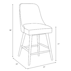 Geller Counter Height Barstool In Textured Linen - Threshold™ -Whalen Furniture GUEST 5b29bf67 3fed 40f9 94e9 5a3afba25503