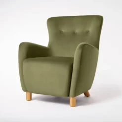 Kessler Wingback Accent Chair Velvet - Threshold™ Designed With Studio McGee 15 Kessler Wingback Accent Chair Velvet - Threshold™ Designed With Studio McGee -Whalen Furniture GUEST 5ca7e483 c46e 4eca 92d8 d4073dc6f749