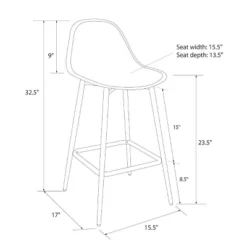 Copley Plastic Counter Height Barstool - Threshold™ -Whalen Furniture GUEST 5d8c879d 7c9b 442c 977d 3952f7f2ed46