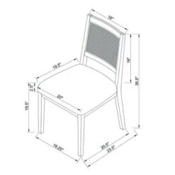 Oak Park Cane Dining Chair Black - Threshold™ Designed With Studio McGee -Whalen Furniture GUEST 5e0d79ff e5da 47f6 89c1 777b56e7d3ca