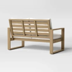 Esker Recycled Resin Outdoor Patio Loveseat Brown - Threshold™ -Whalen Furniture GUEST 5ea6f3ec 62ac 4ec0 8b19 ade02baeed24