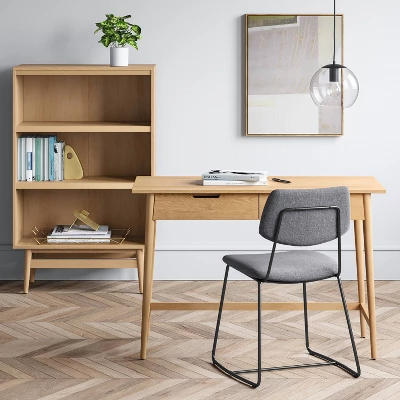 Ellwood Wood Writing Desk With Drawers - Threshold™ 3 Ellwood Wood Writing Desk With Drawers - Threshold™