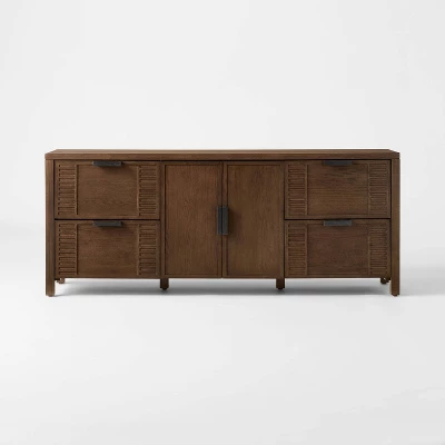 Dosinia 4 Drawer Media Stand Brown - Threshold™ Designed With Studio McGee 4 Dosinia 4 Drawer Media Stand Brown - Threshold™ Designed With Studio McGee - Image 2