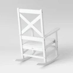 Shawboro POLYWOOD Patio Rocking Chair - White - Threshold™ -Whalen Furniture GUEST 5f31549b d304 4ea1 8c2d 2563284f6791